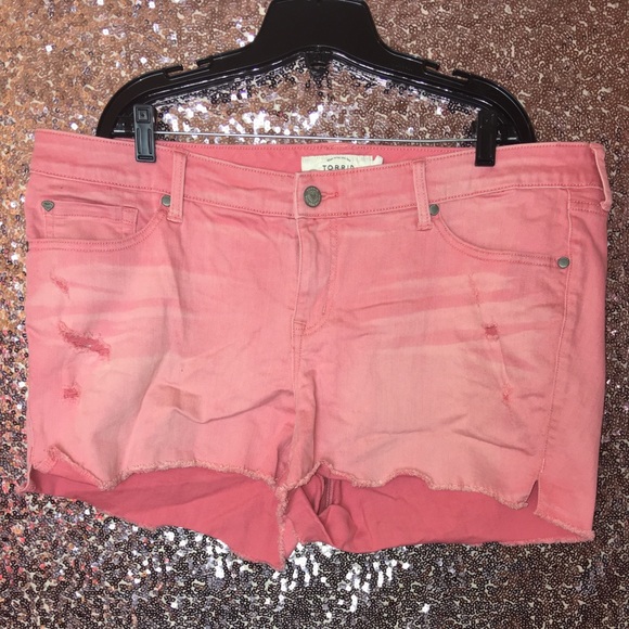 torrid Pants - Pink Denim Shorts Plus Size
